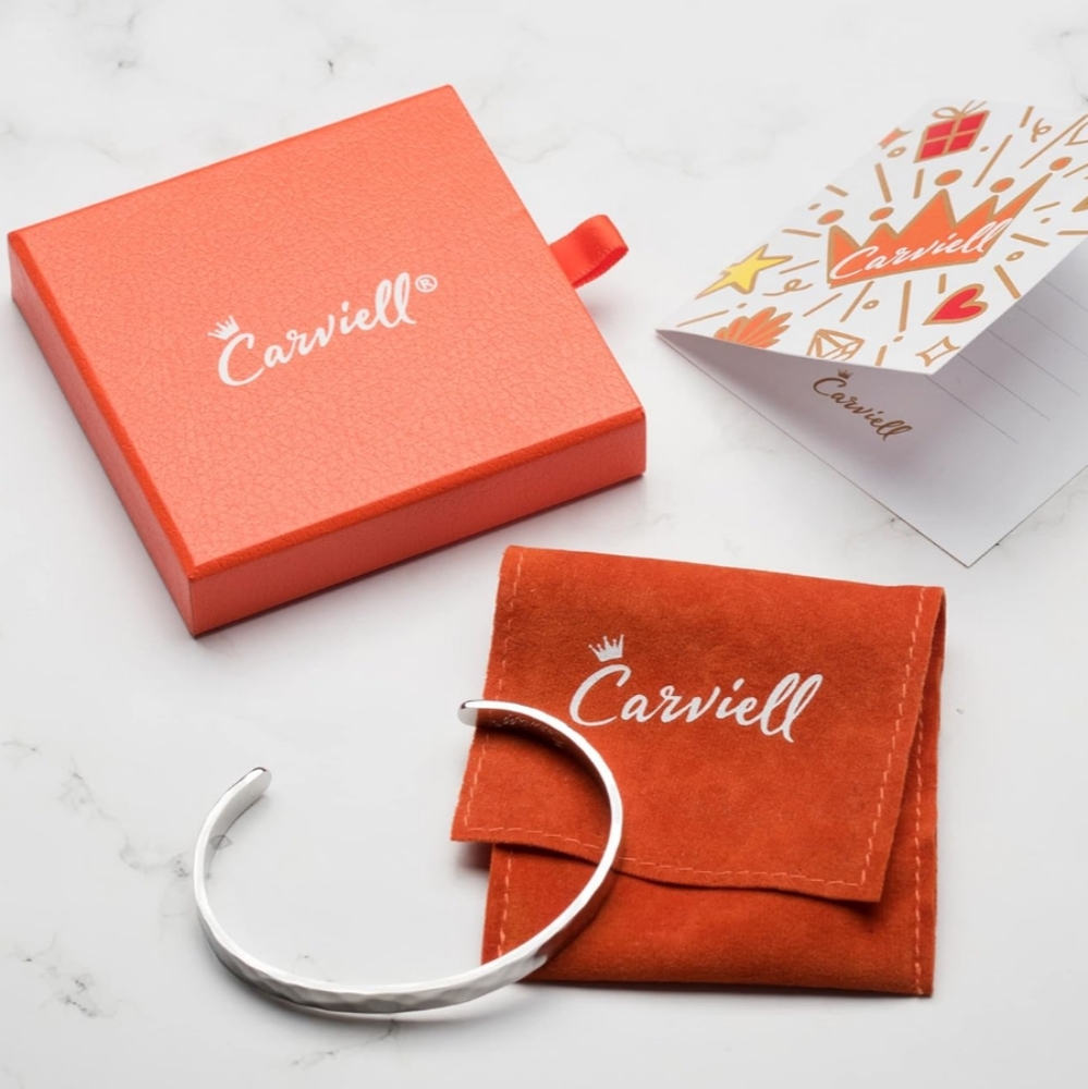 Carviell Hammered Inspirational Bracelet Beautiful Girl You Can Do Amazing Thing
